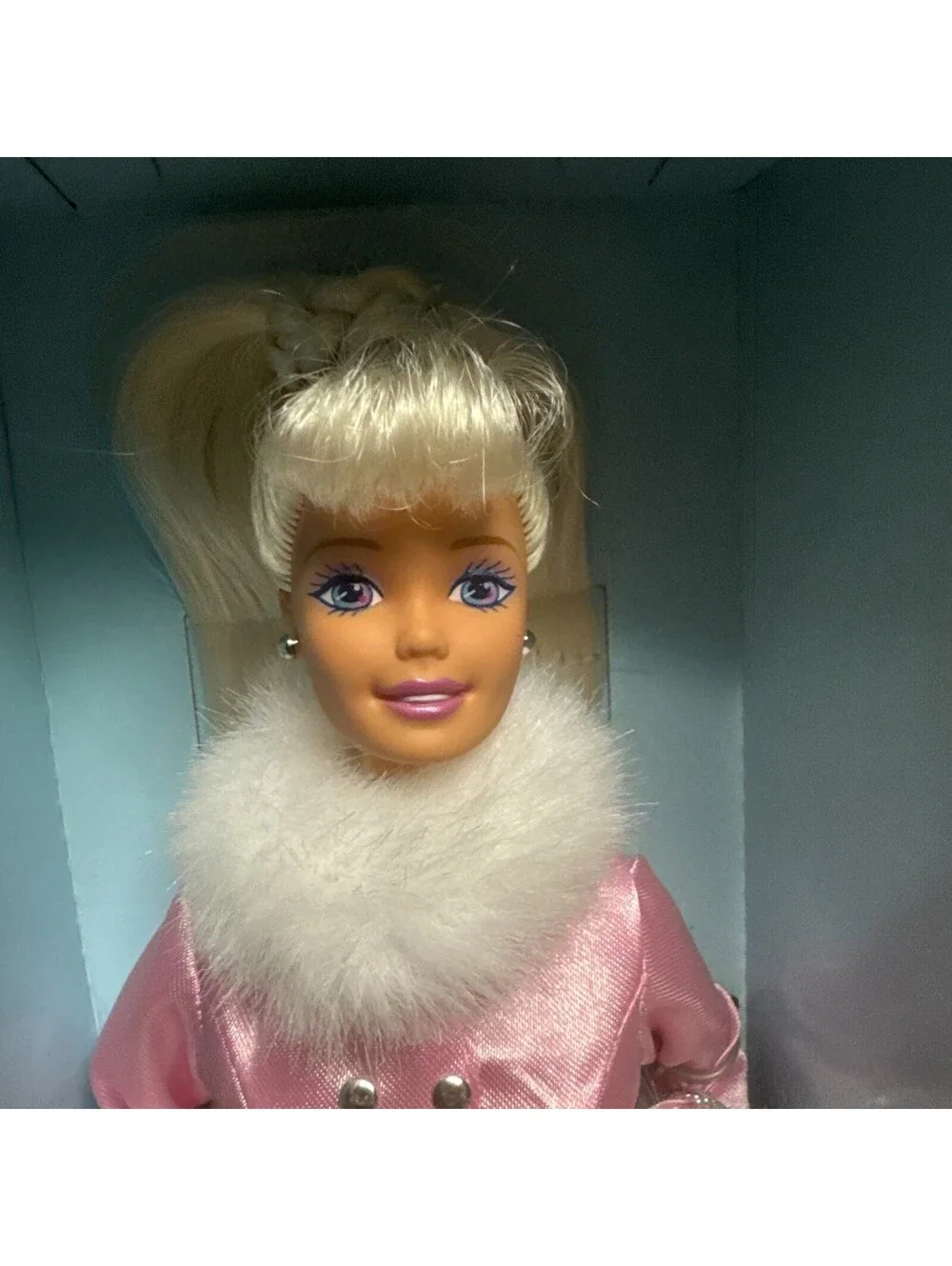Mattel Winter Dazzle Barbie Doll 1997 Special Edition General Mills 18456 Pink